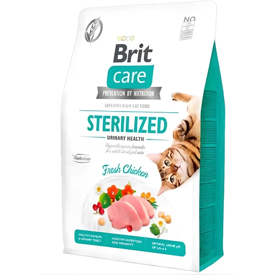 Brit Care Hypo-Allergenic Üriner Sistem Sağlığı için Tahılsız Kısırlaştırılmış Kedi Maması 2 kg