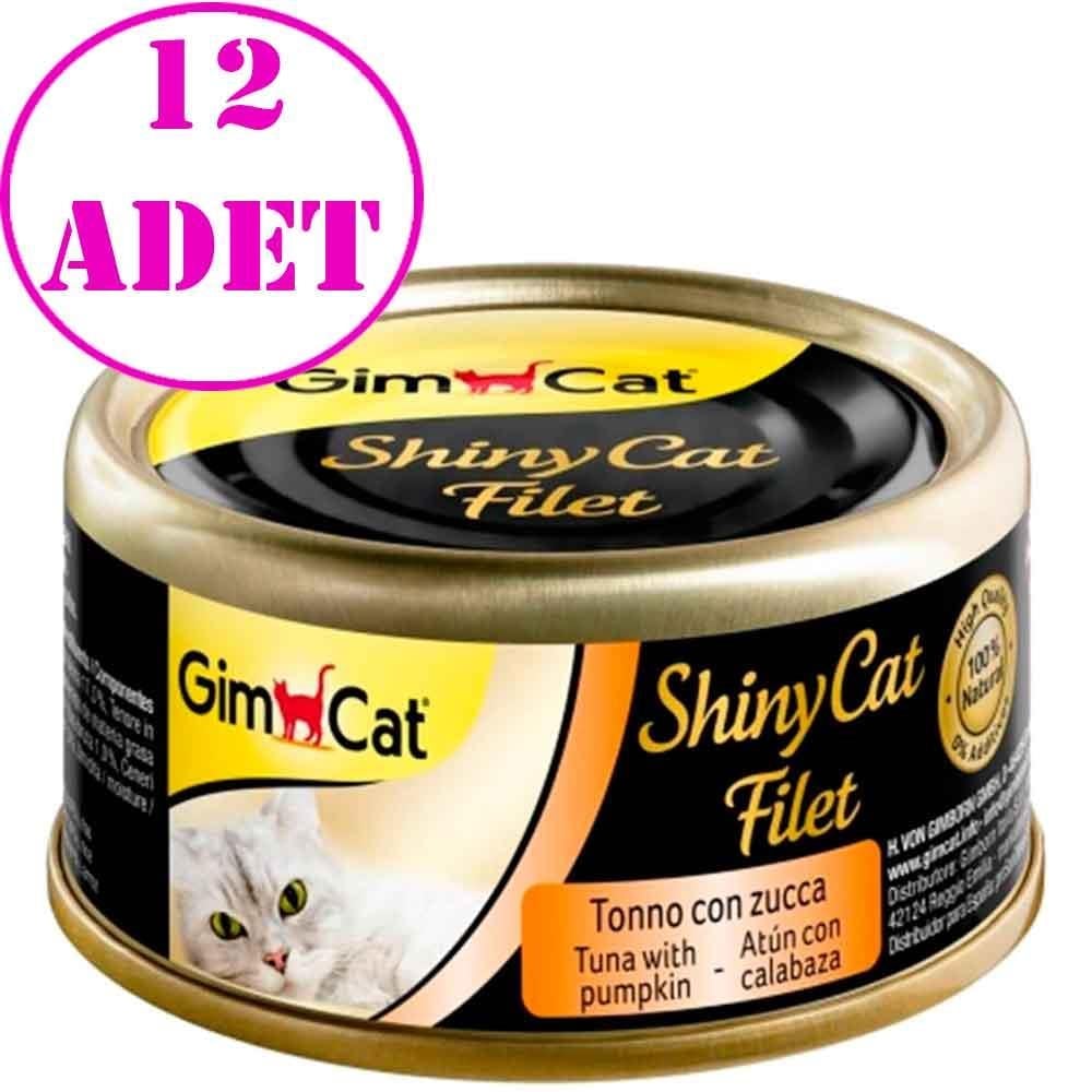 Gimcat Shinycat Kıyılmış Tuna Kabak Kedi Konservesi 70 Gr 12 AD