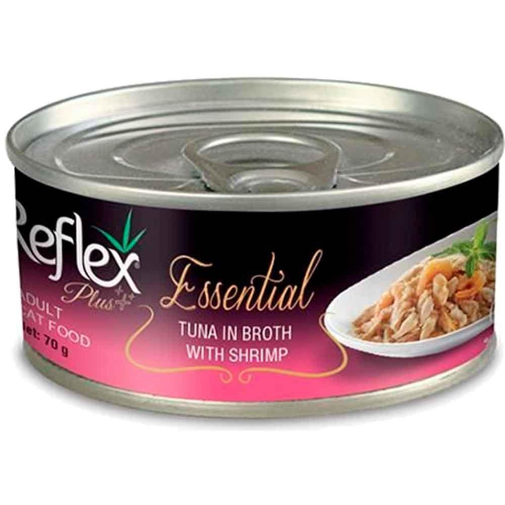Reflex Plus Essential Ton Balıklı ve Karidesli Yetişkin Kedi Konservesi 70 Gr