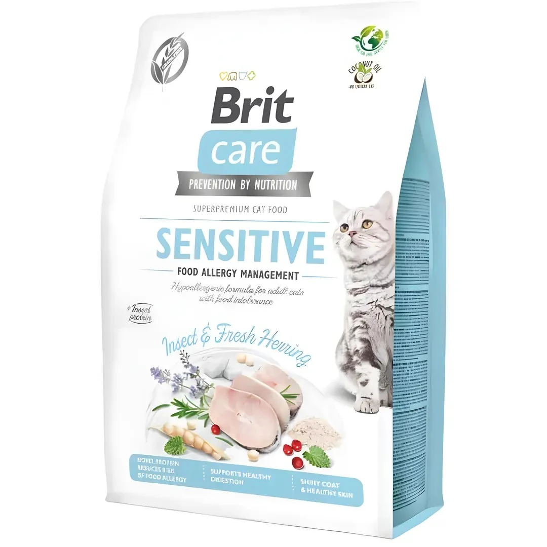 Brit Care Sensitive Hypo-Allergenic Böcek Proteinli Tahılsız Yetişkin Kedi Maması 2kg