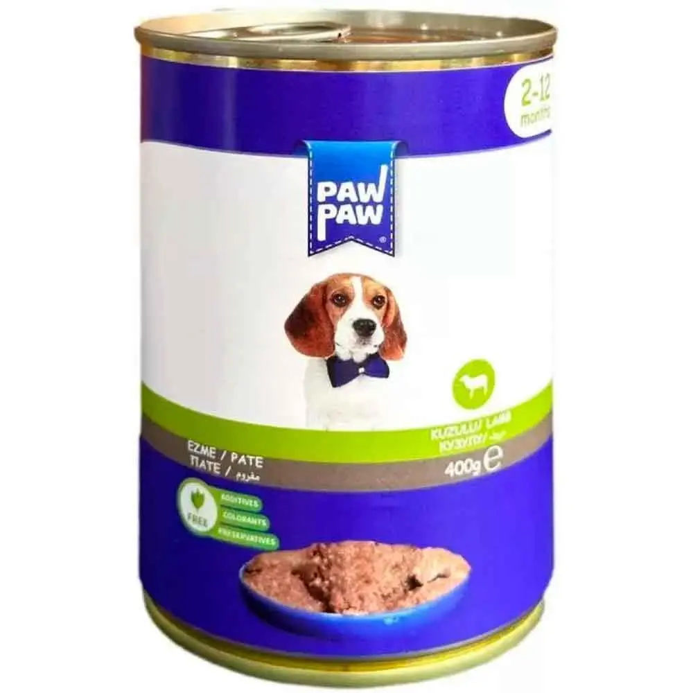Paw Paw Yavru Köpek Konservesi Kuzu Etli 400 Gr