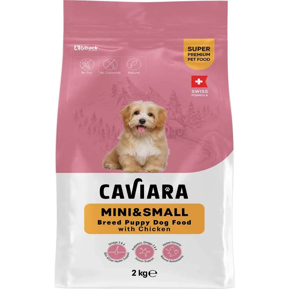 Caviara Tavuklu Mini & Küçük Irk Yavru Köpek Maması 2 Kg