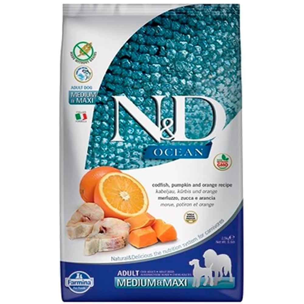 ND Ocean Köpek Maması Balıklı Portakallı Tahılsız Yetişkin 2,5 Kg