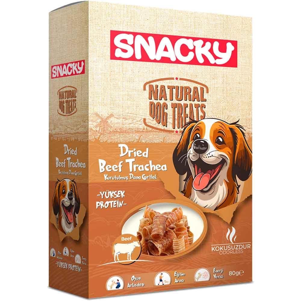 Snacky Köpek Ödülü Kurutulmuş Dana Gırtlak 80 Gr