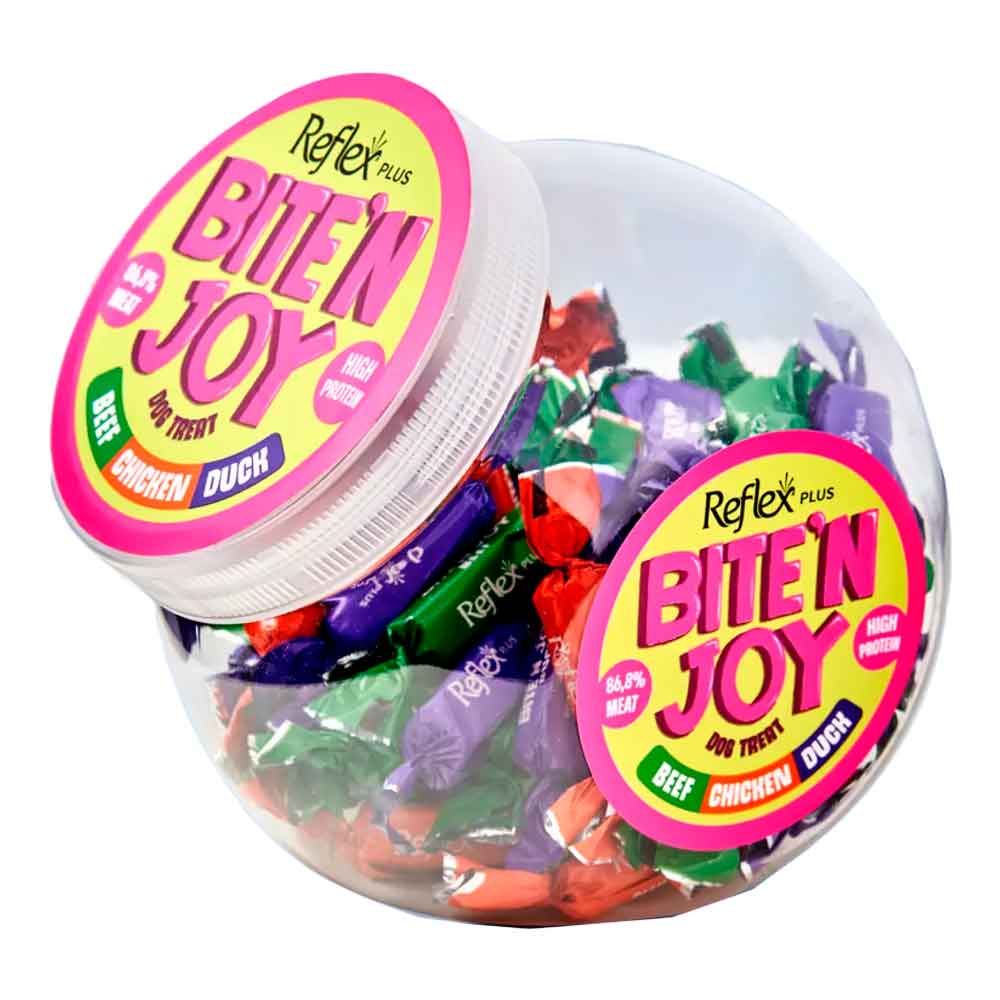 Reflex Plus Bite'n Joy Dana Etli Tavuklu ve Ördek Etli Köpek Ödül Maması 250 Gr