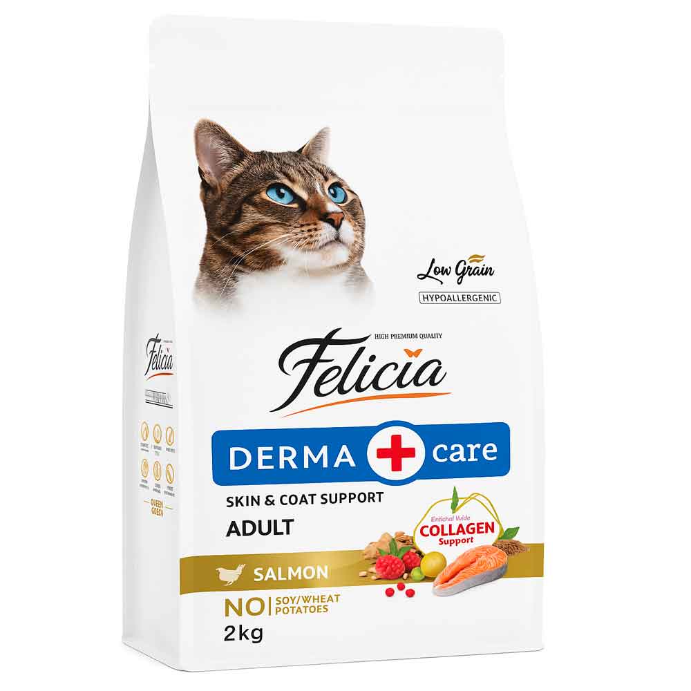 Felicia Kedi Maması Somonlu Kolajenli Az Tahıllı 2 Kg