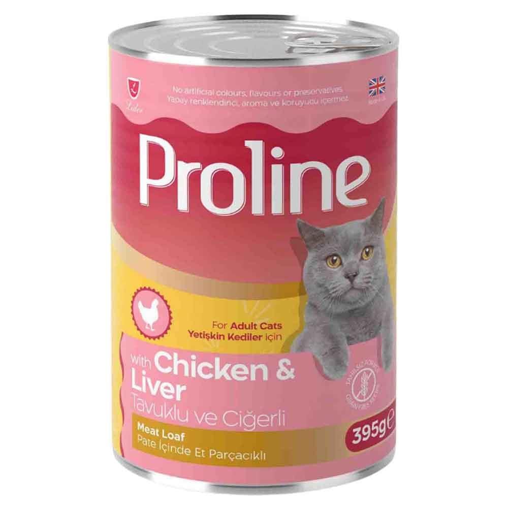 Proline Kedi Konserve Maması Pate Tavuklu ve Ciğerli 395 Gr