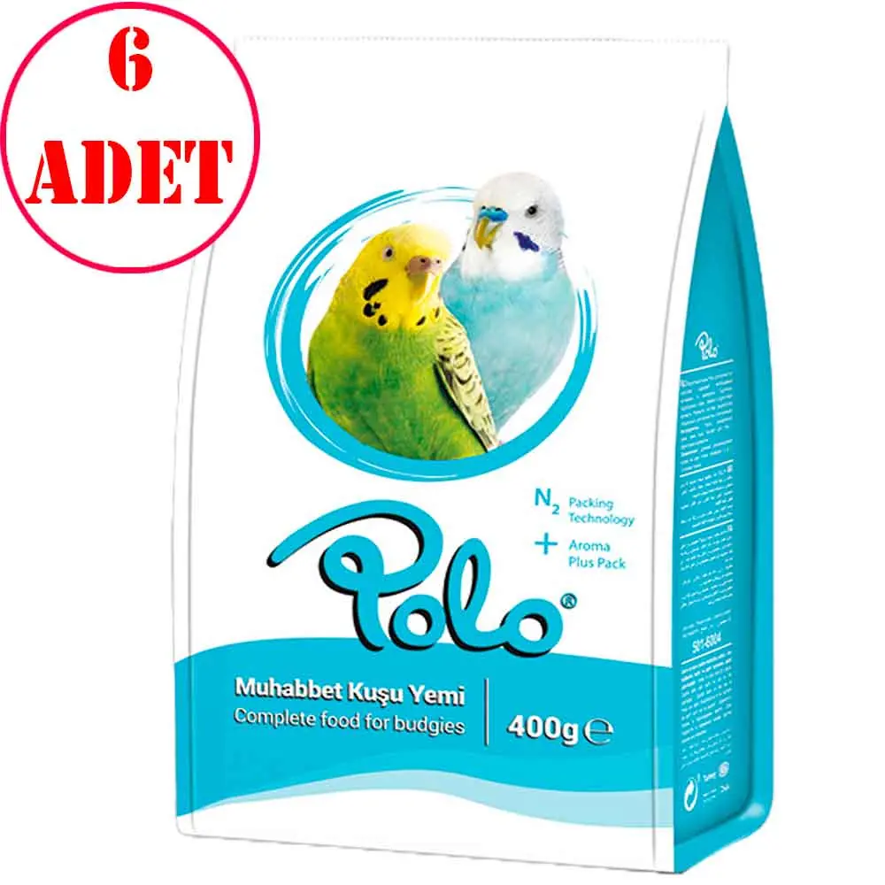 Polo Muhabbet Kuşu Yemi 400 Gr 6 AD