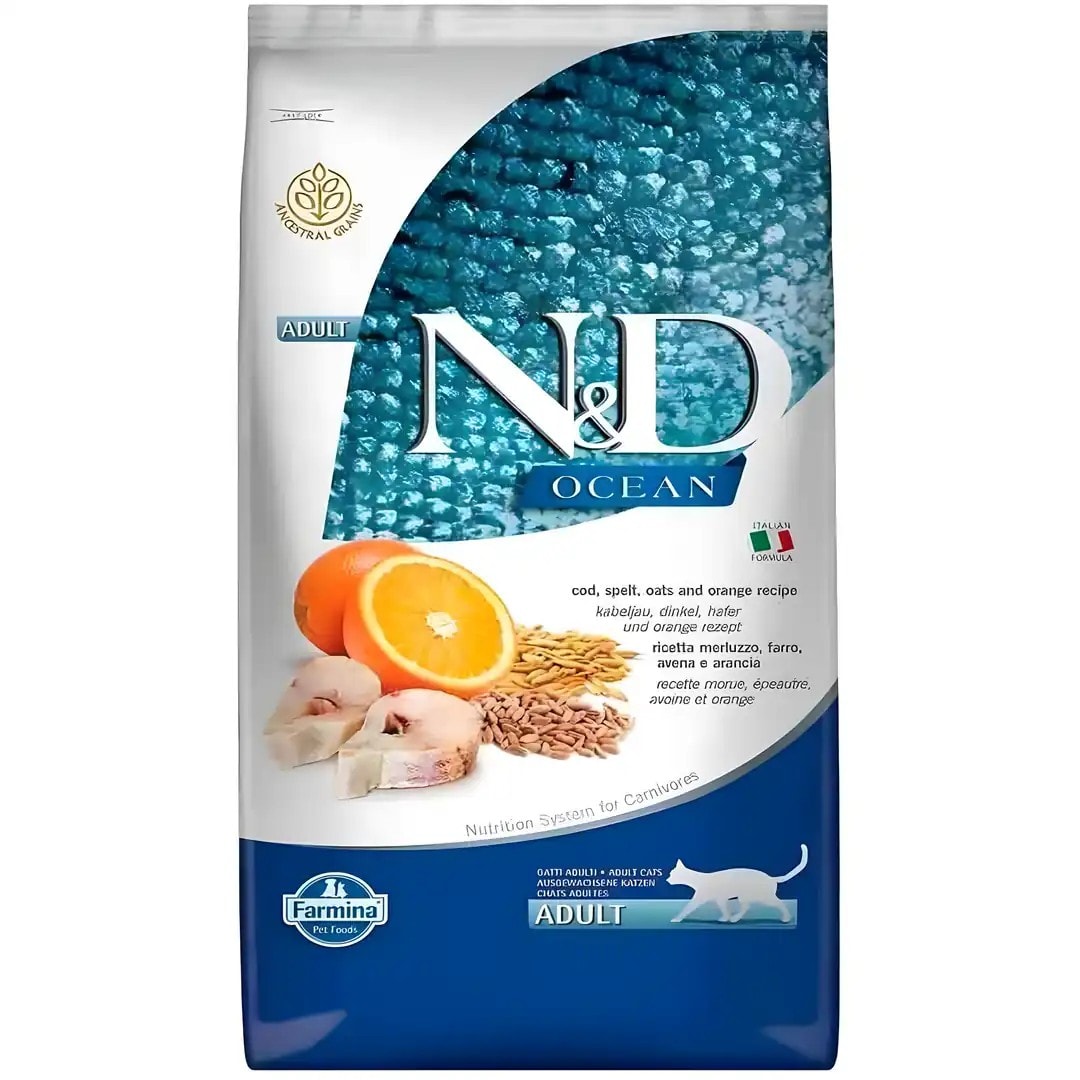 N&D Kedi Maması Düşük Tahıllı Balıklı Portakallı 10 Kg