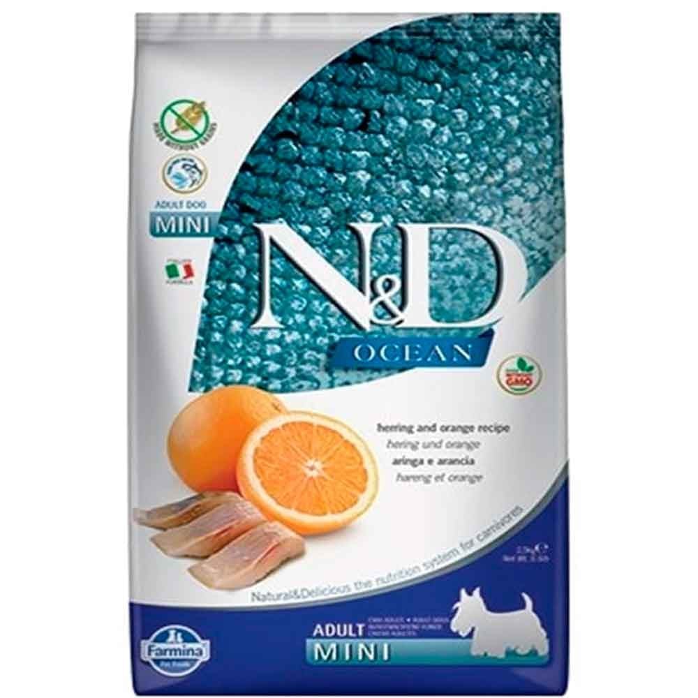 Nd Tahılsız Balıklı Portakallı Yetişkin Mini Köpek Maması 2,5 Kg