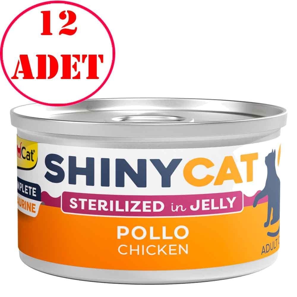 Gimcat Shinycat Kısır Kedi Konservesi Tavuklu 70 Gr 12 AD