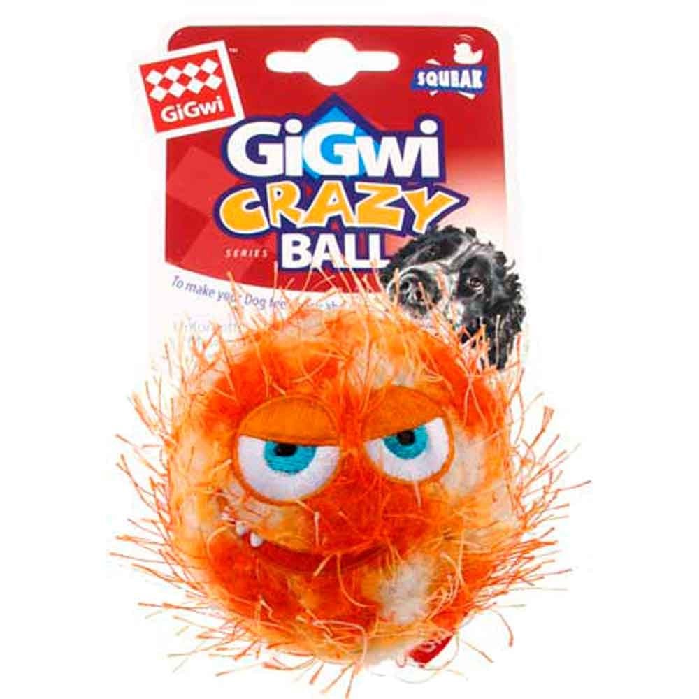 Gigwi Köpek Oyuncağı Çılgın Kirpi Top Turuncu 6 cm