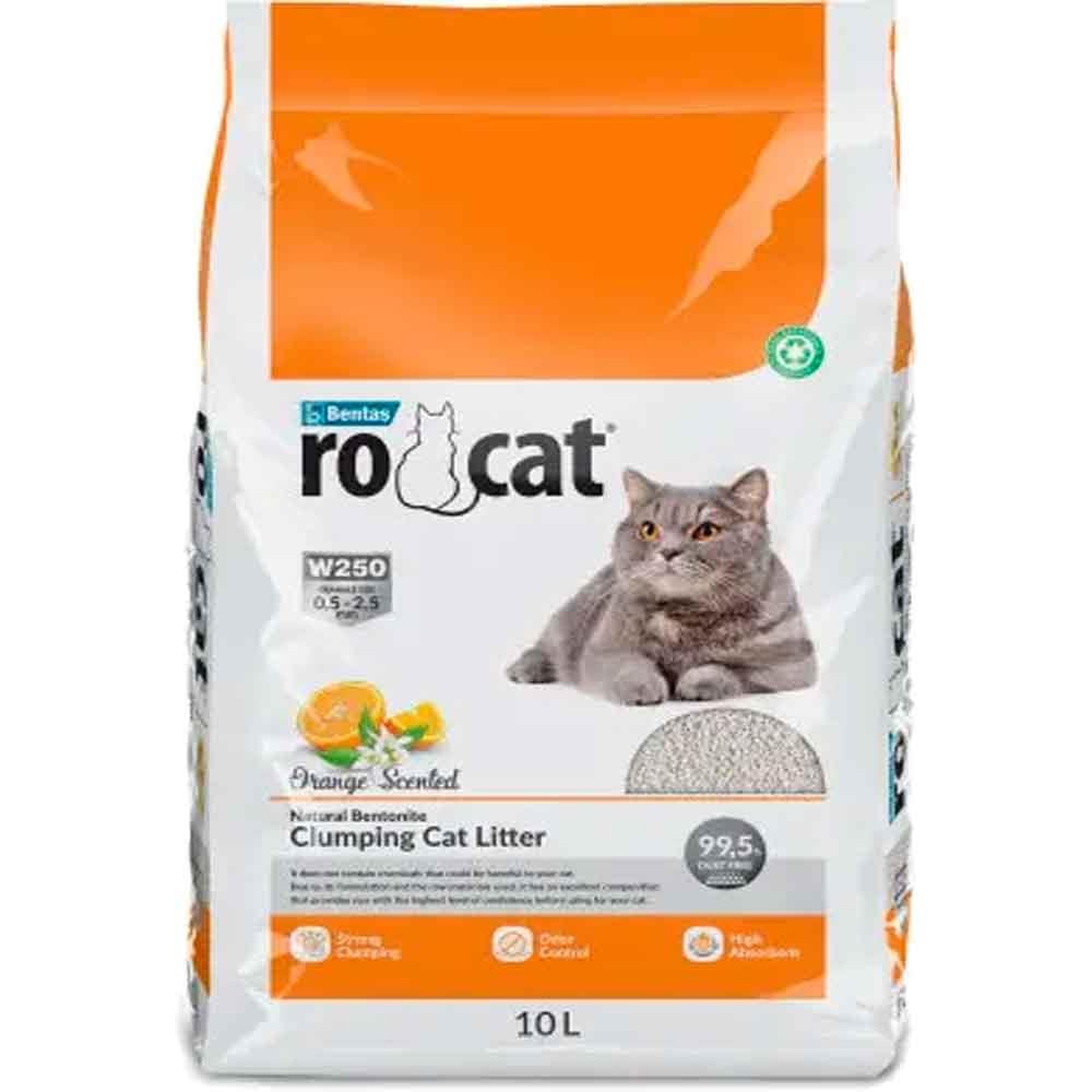 RoCat Kedi Kumu Portakal Kokulu İnce 10 LT