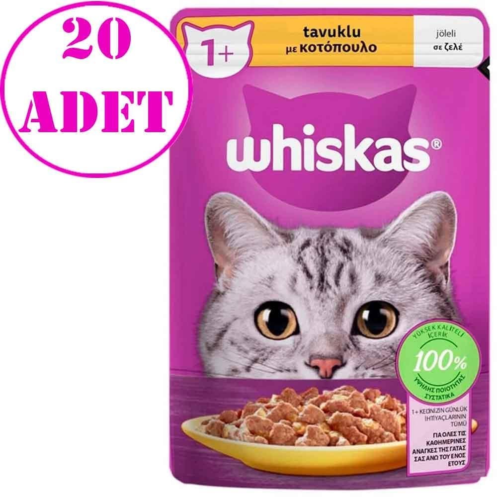 Whiskas Tavuklu Kedi Konserve Maması 85 Gr 20 AD