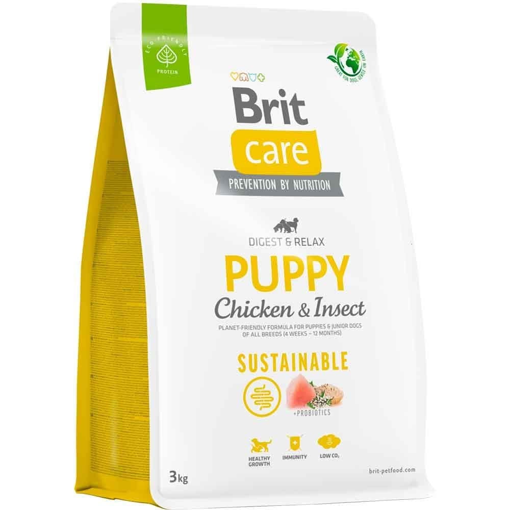 Brit Care Puppy Digest Relax Tavuklu Böcek Proteinli Yavru Köpek Maması 3 Kg