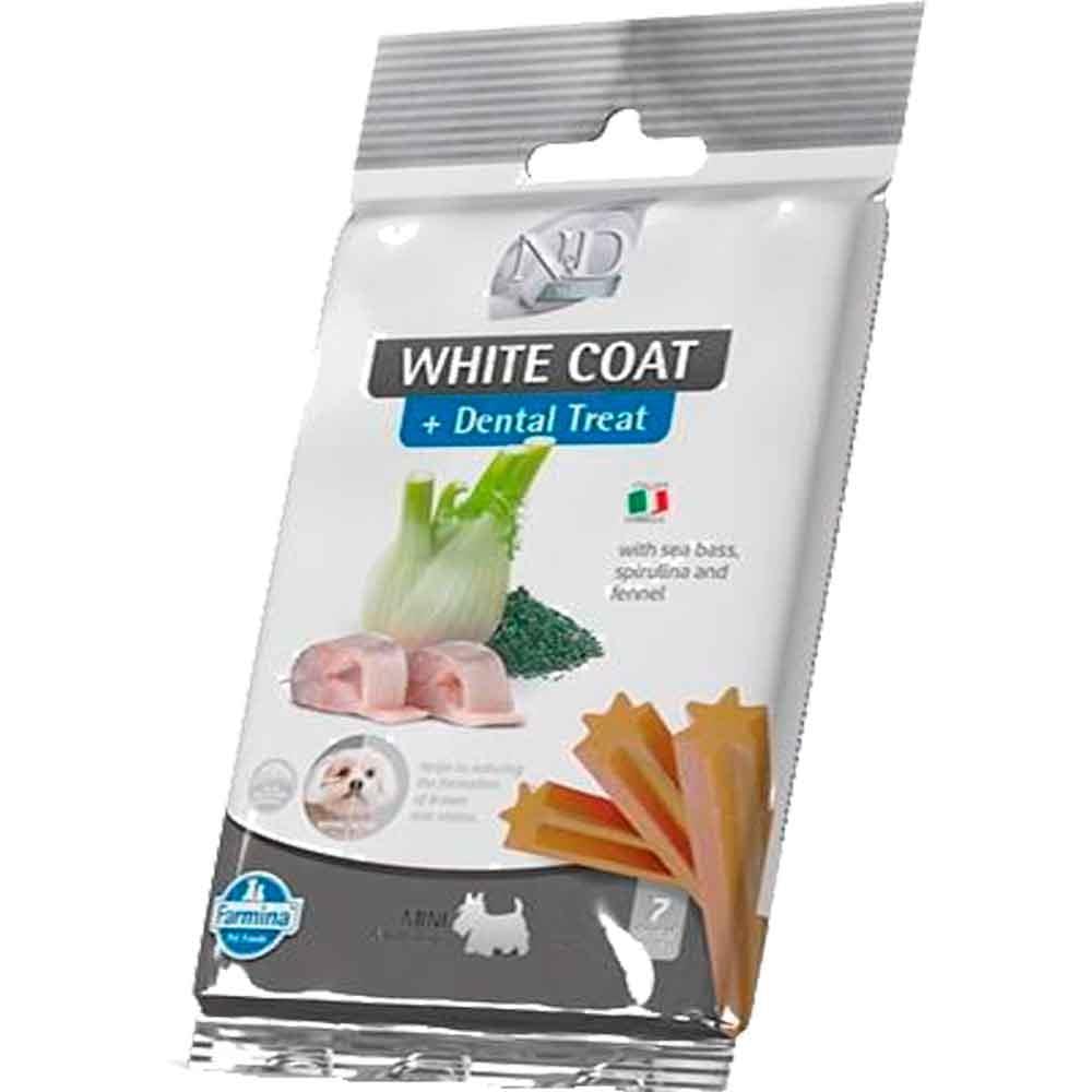 ND Dental Treat White Coat Balıklı Mini Köpek Ödülü 7'li Paket
