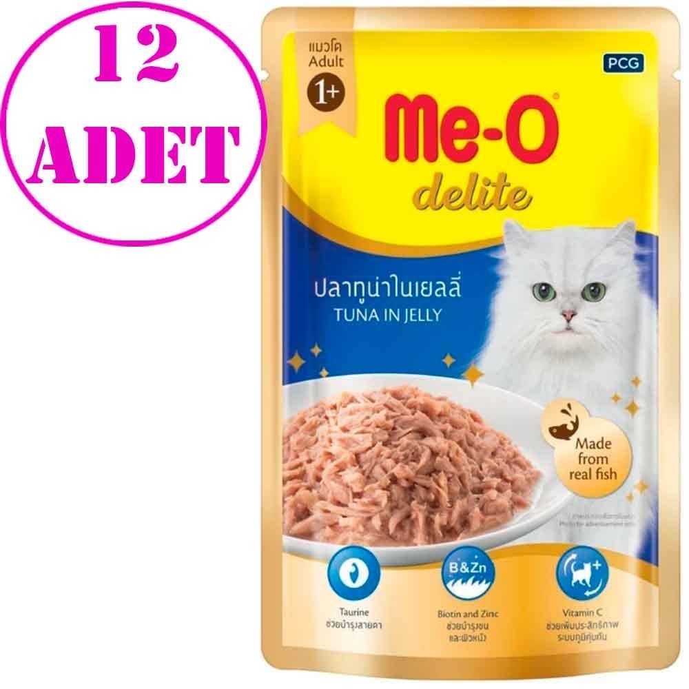 Me-O Delite Pouch Ton Balıklı Kedi Konservesi 70 Gr 12 AD