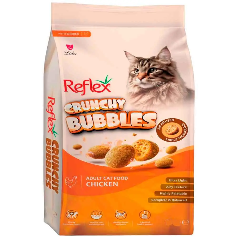 Reflex Crunchy Bubbles Tavuklu Yetişkin Kedi Maması 1 Kg