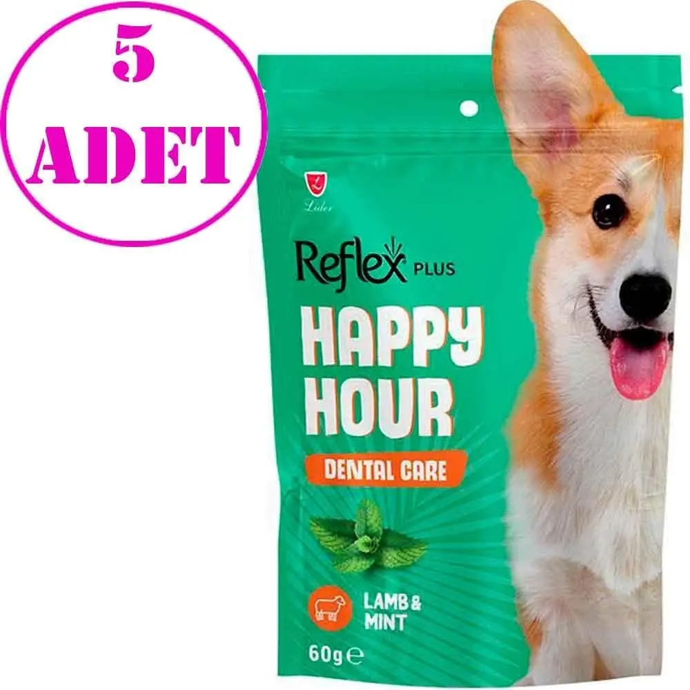 Reflex Happy Hour Dental Care Köpek Ödül 60 gr 5 AD