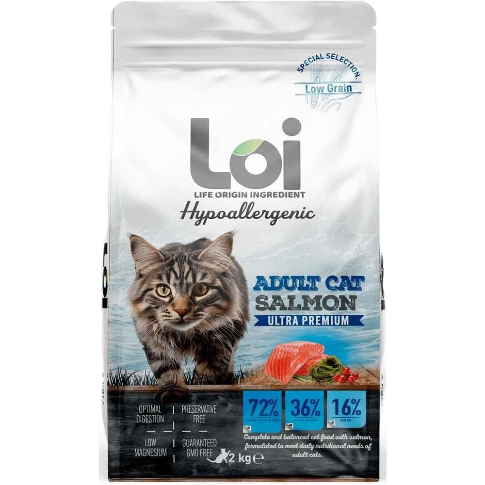 Loi Hipoalerjenik Kedi Maması Somonlu 2 Kg