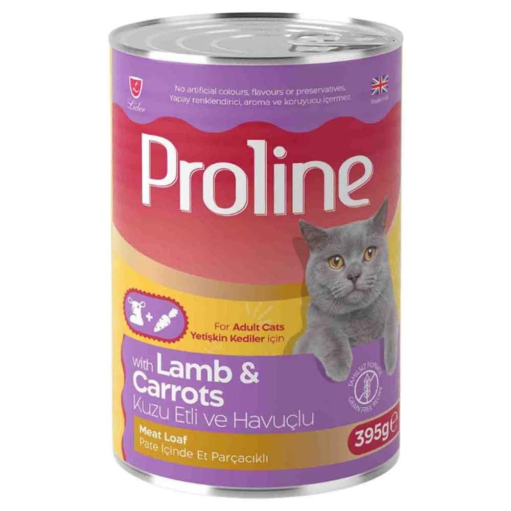 Proline Kedi Konserve Maması Pate Kuzu Etli ve Havuçlu 395 Gr