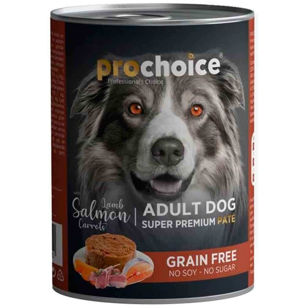 Pro Choice Kuzu ve Somonlu Pate Tahılsız Köpek Konservesi 400 Gr