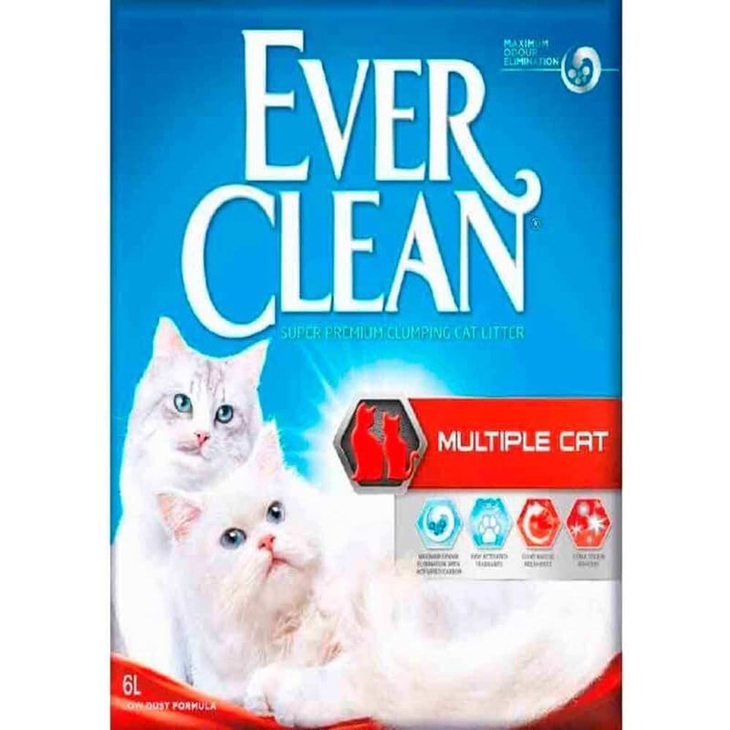 Ever Clean Multiple Cat Doğal Kedi Kumu 6 lt