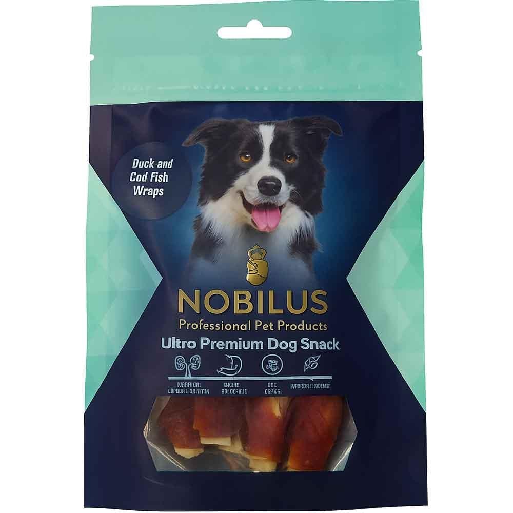 Nobilus Köpek Ödül Maması Ördek ve Morina Balığı Sargılı 80 Gr