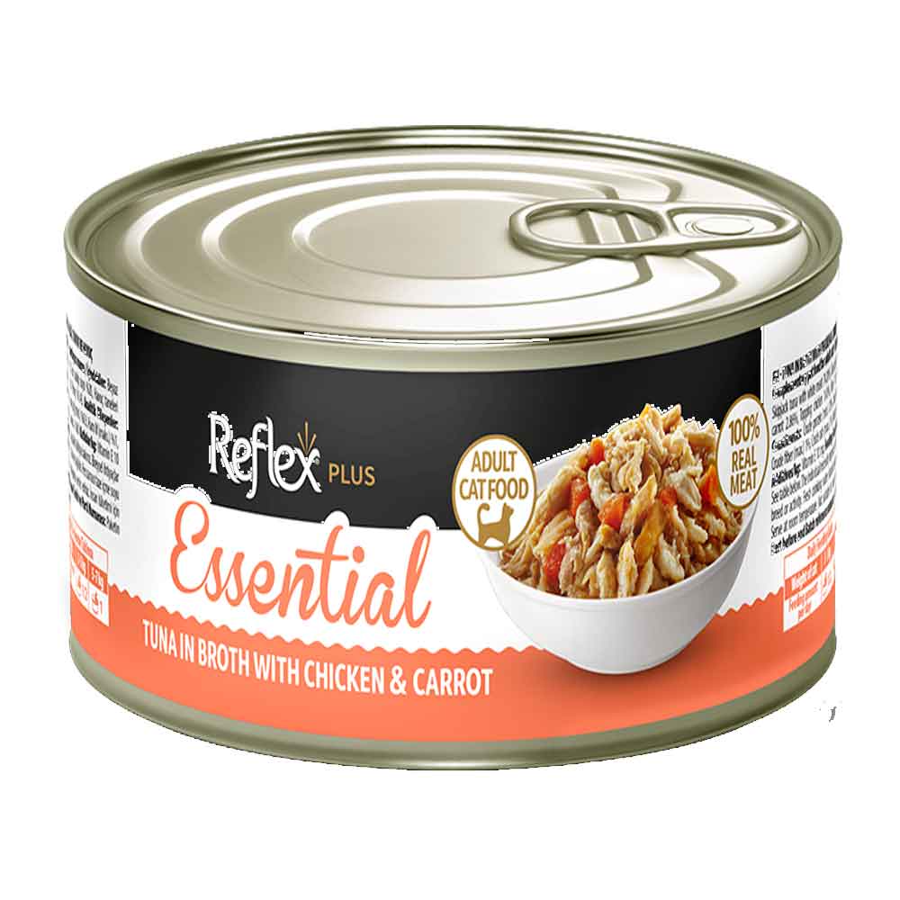 Reflex Plus Essential Tavuklu ve Ton Balıklı Yetişkin Kedi Konservesi 70 Gr
