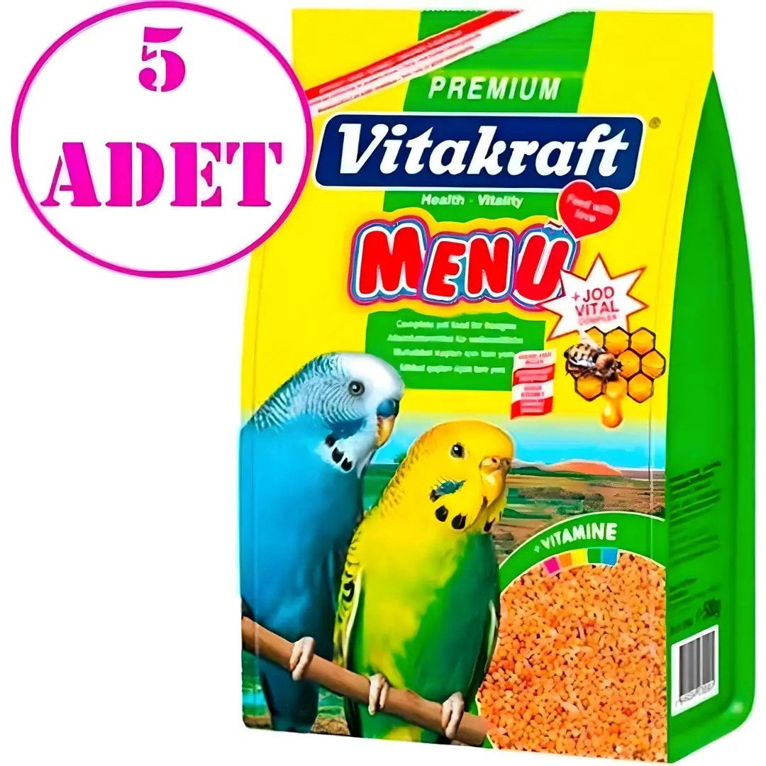 Vitakraft Menü Premium Muhabbet Kuşu Yemi 1000 Gr 5 AD