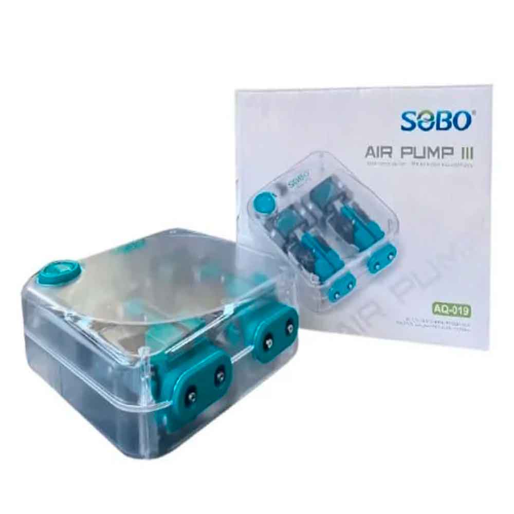 Sobo Akvaryum Hava Motoru Şeffaf Kasa 12W 4×6 L/Min AQ-019