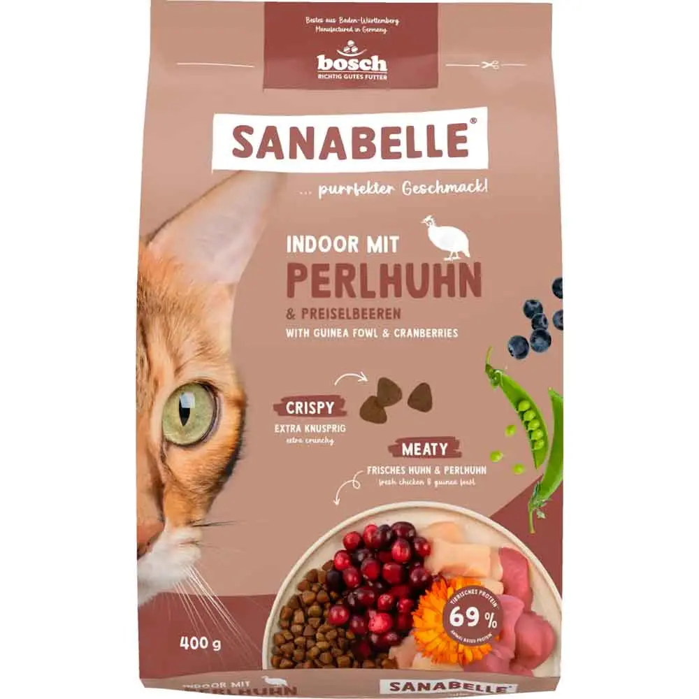 Sanabelle Indoor Hint Bıldırcınlı ve Kızılcıklı Kedi Maması 400 Gr