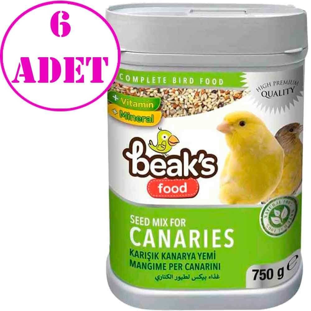 Beaks Karışık Kanarya Yemi 750 Gr 6 AD