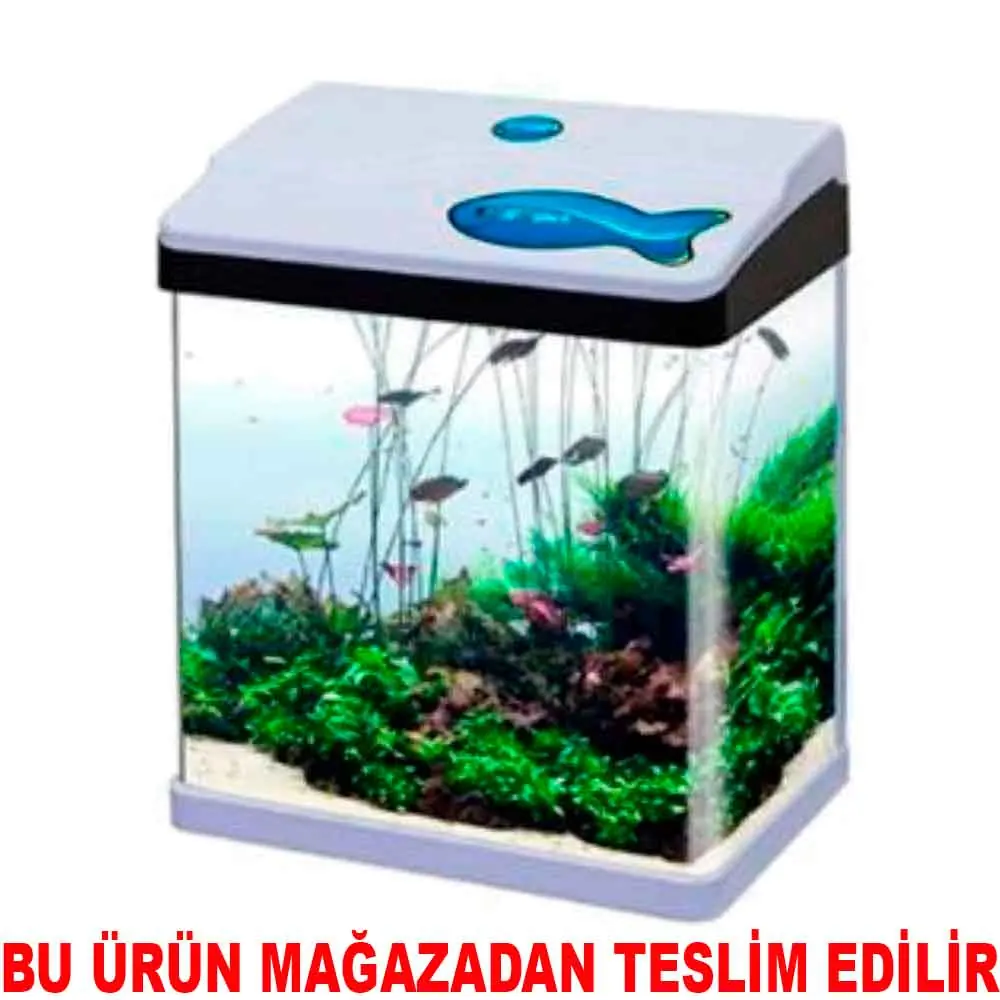 Sobo Sistemli Komple Akvaryum 28.5 Cm Beyaz