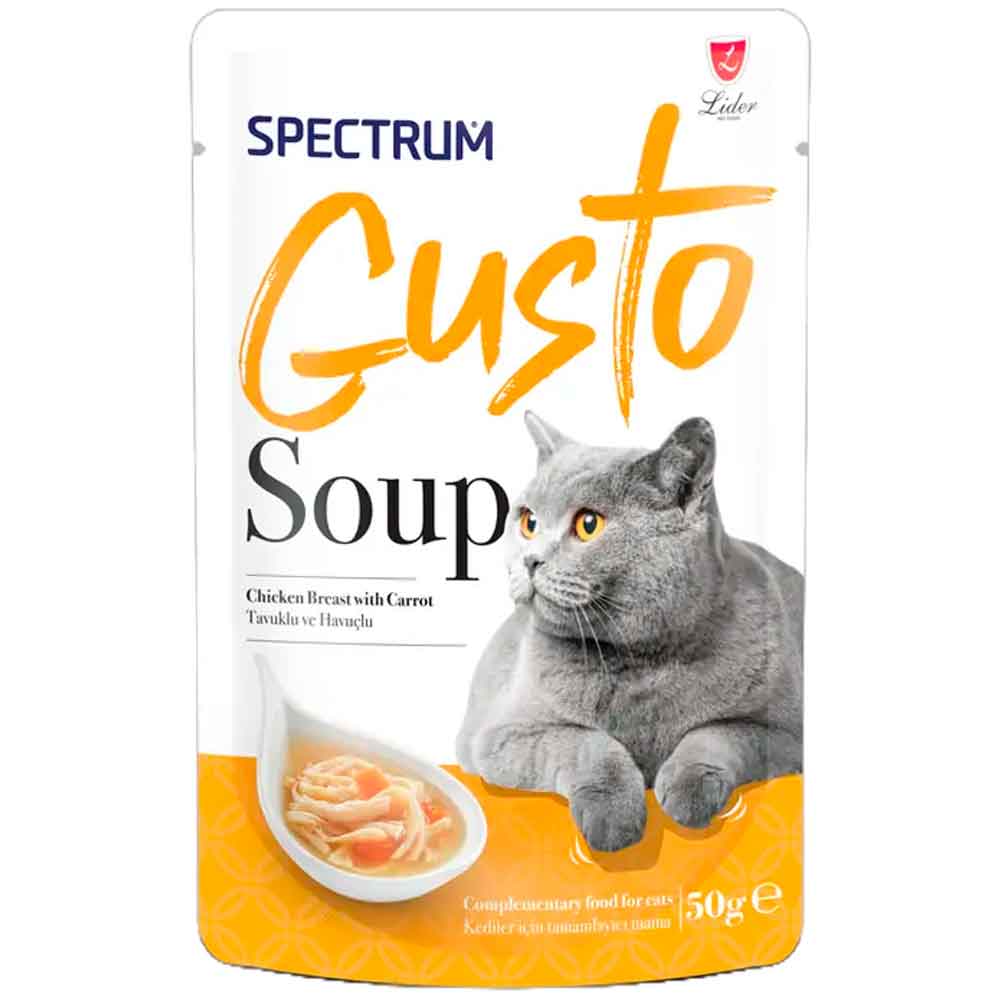 Spectrum Gusto Tavuklu ve Havuçlu Kedi Çorbası 50 Gr