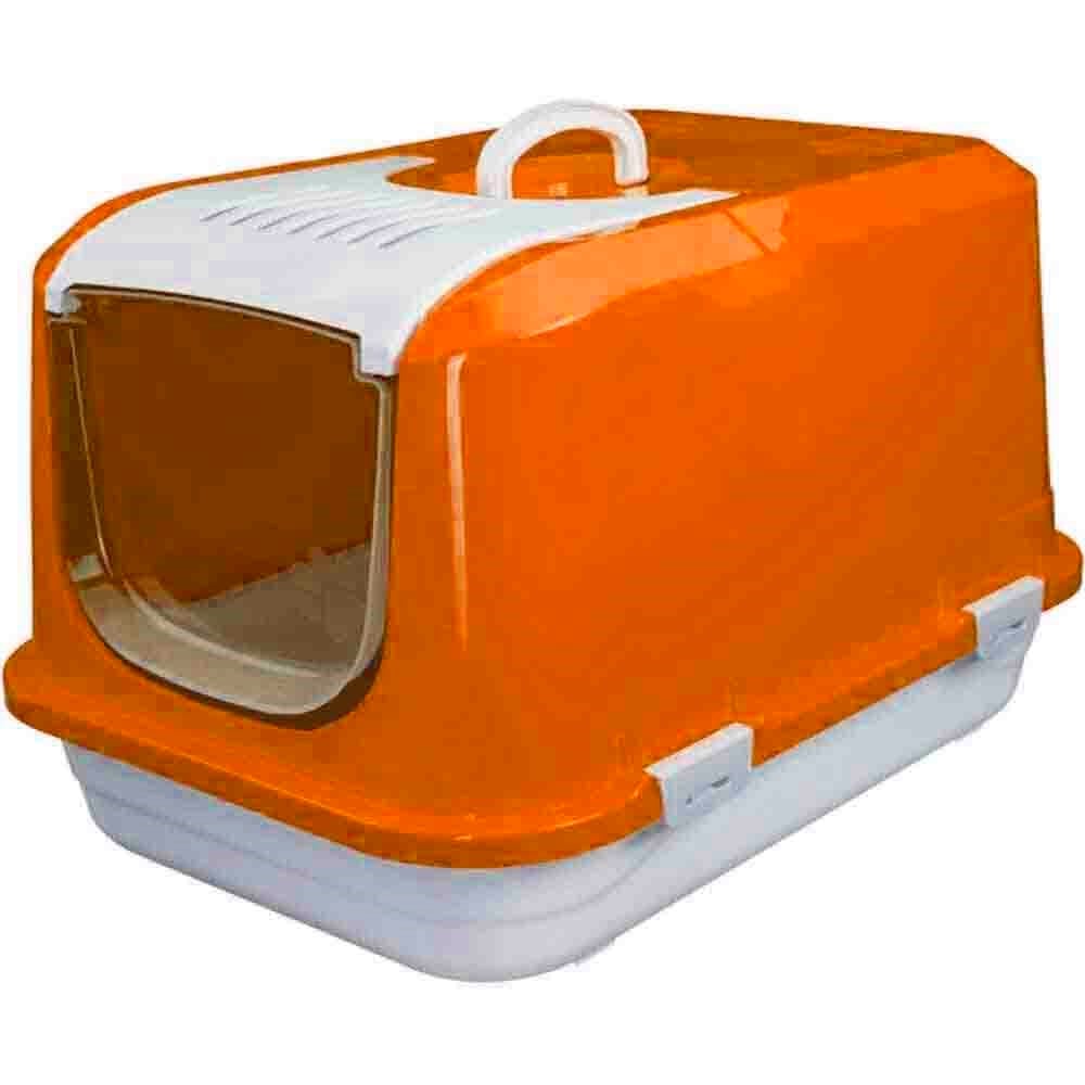 Amazon Kapalı Kedi Tuvaleti Turuncu S