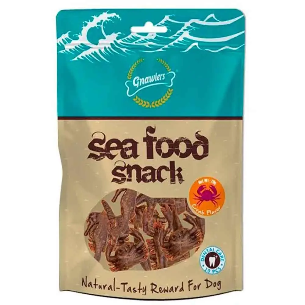Gnawlers Köpek Ödülü Deniz Mahsullü Balık Yengeç Somon Aromalı 70 Gr