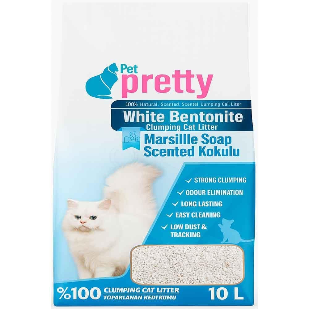 Pet Pretty Marsilya Sabunlu İnce Taneli Kedi Kumu 10 L