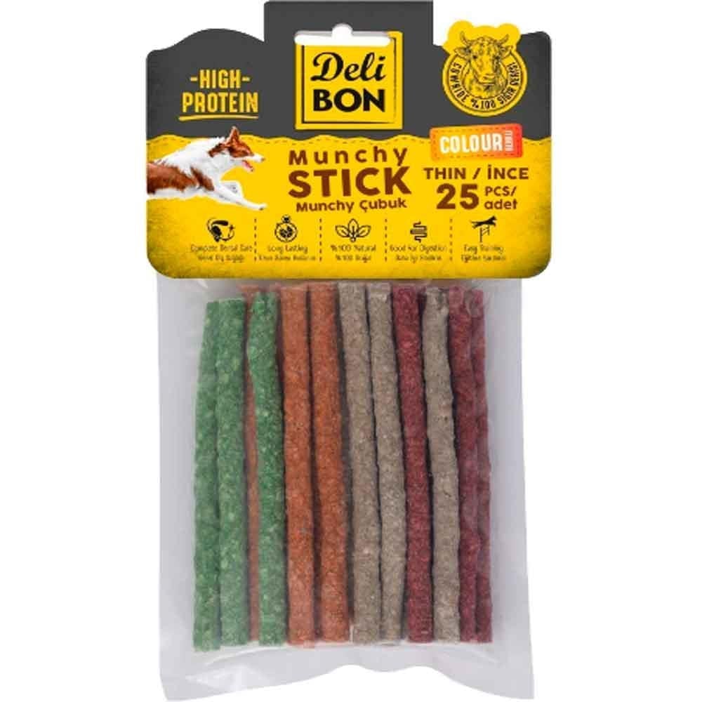 DeliBon Köpek Ödül Kemiği Munchy Çubuk Eko İnce Mix 25 Ad