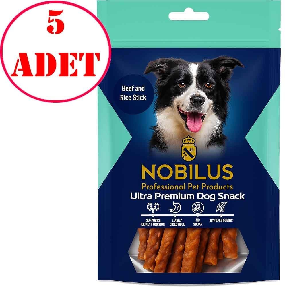 Nobilus Köpek Ödül Maması Biftekli Çubuklar 80 Gr 5 AD