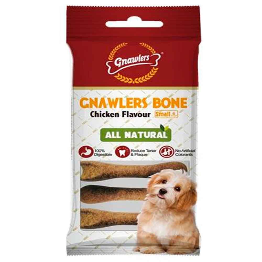Gnawlers Köpek Ödül Kemiği Tavuk Aromalı 6'lı Paket