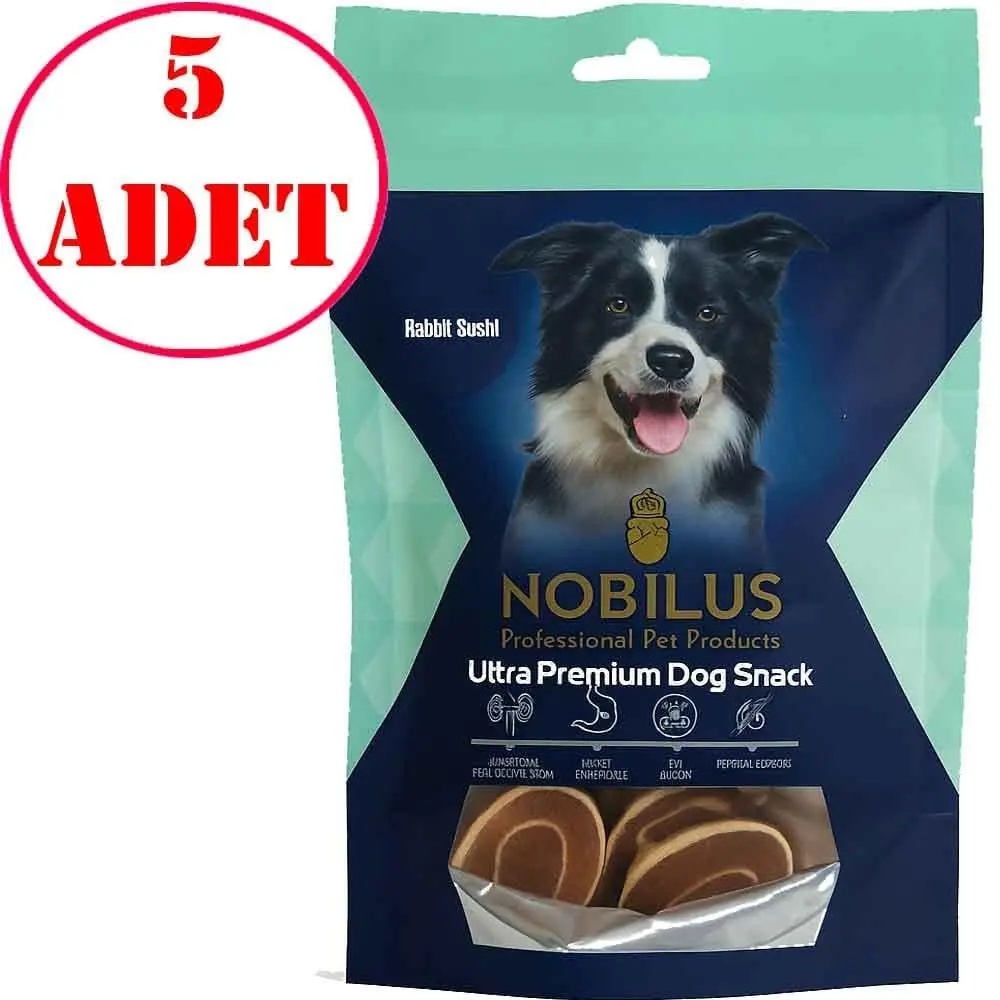 Nobilus Köpek Ödül Maması Tavşanlı Sushi 80 Gr 5 AD