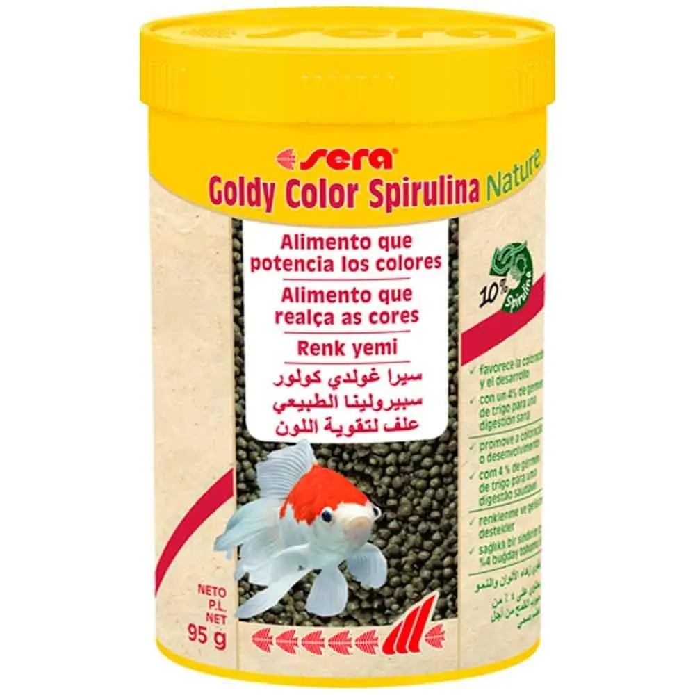 Sera Goldy Color Spirulina Nature Japon Balığı Yemi 250 ML