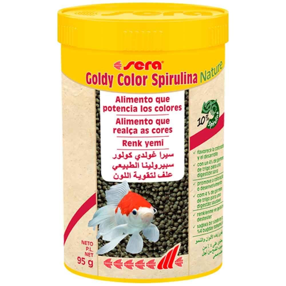 Sera Goldy Color Spirulina Nature Japon Balığı Yemi 250 ML