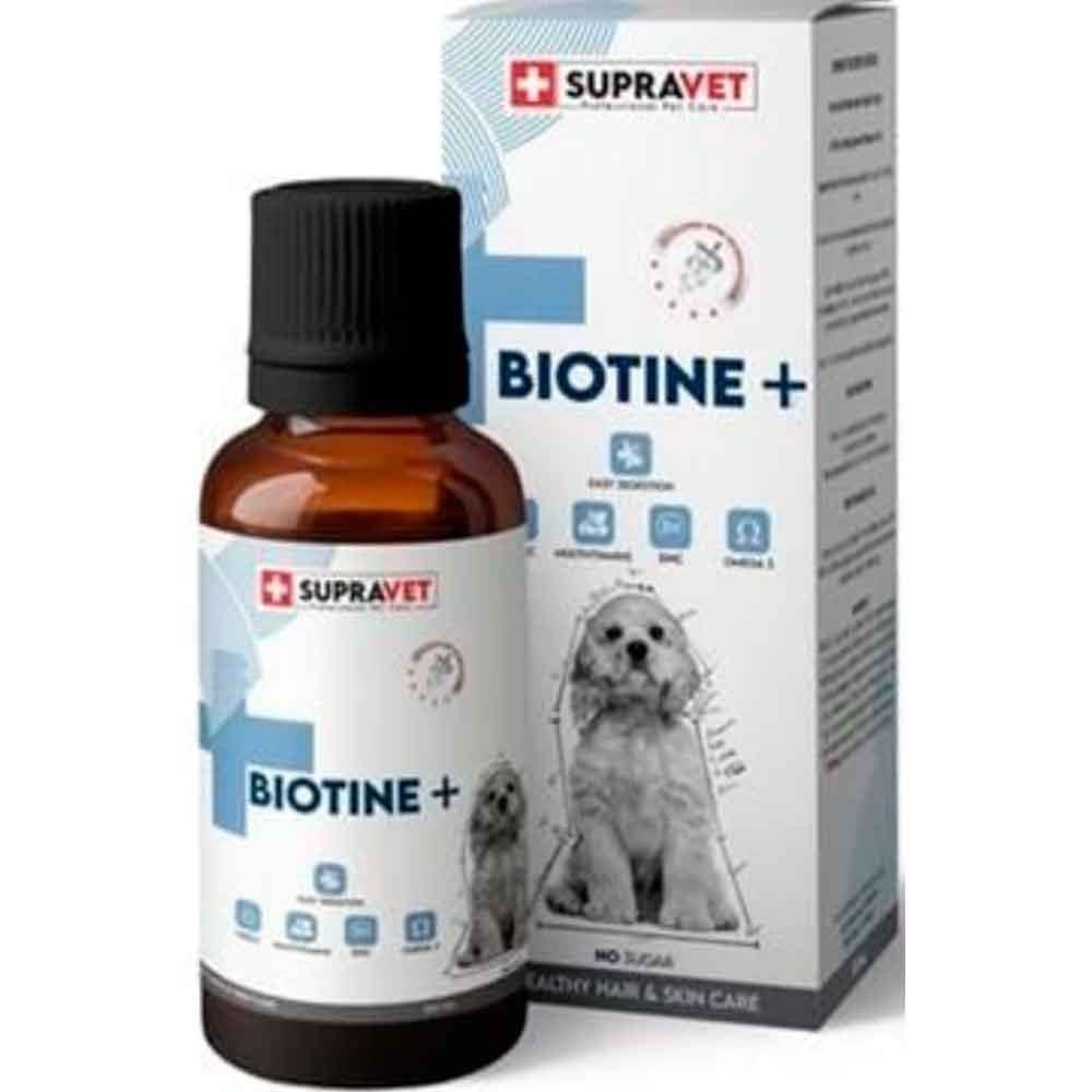 Supravet Biotine Köpek Deri ve Tüy Sağlığı İçin Damla 100 ml