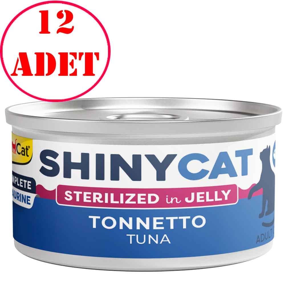Gimcat Shinycat Kısır Kedi Konservesi Ton Balıklı 70 Gr 12 AD