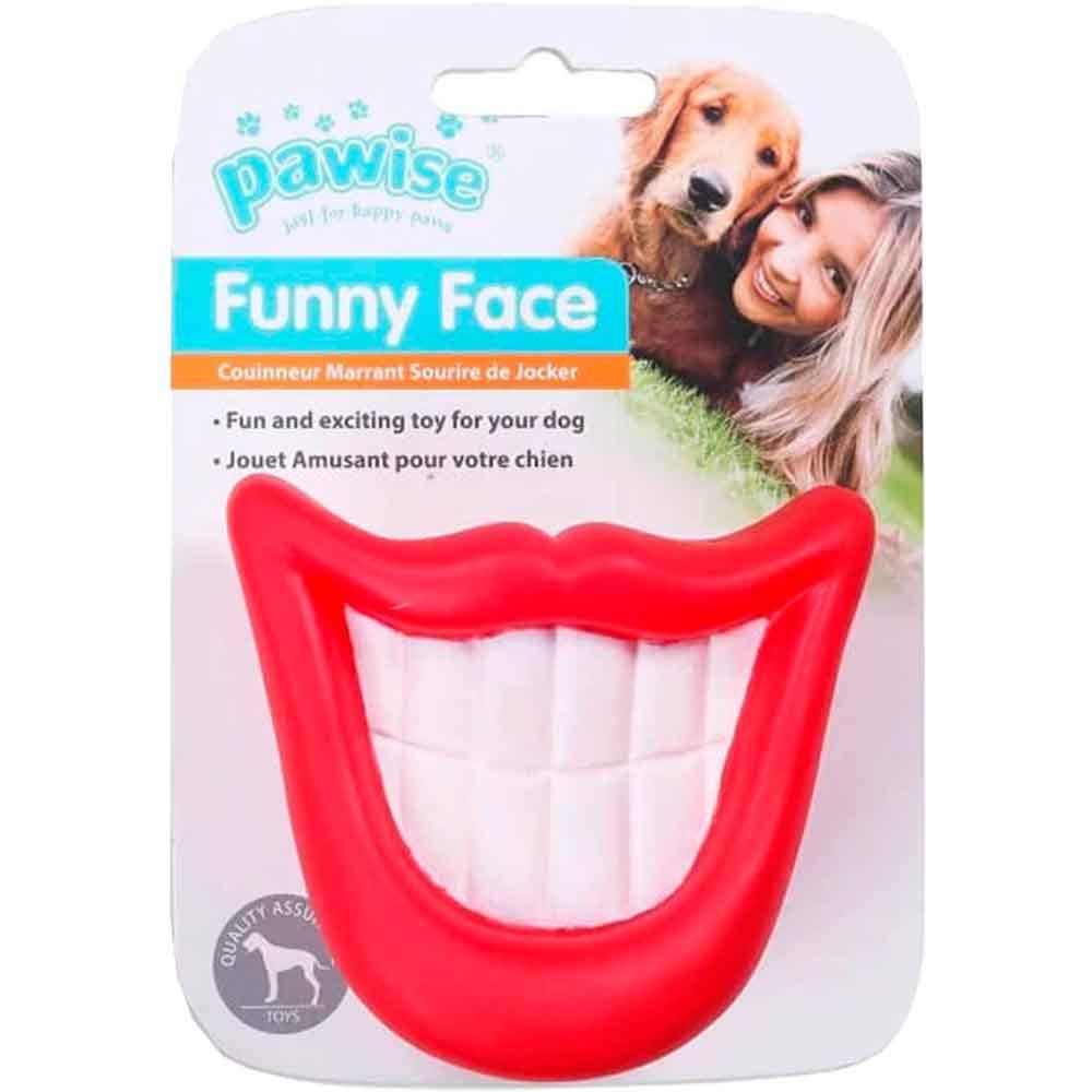 Pawise Sesli Vinil Köpek Oyuncağı Büyük Dişler 9x8 cm