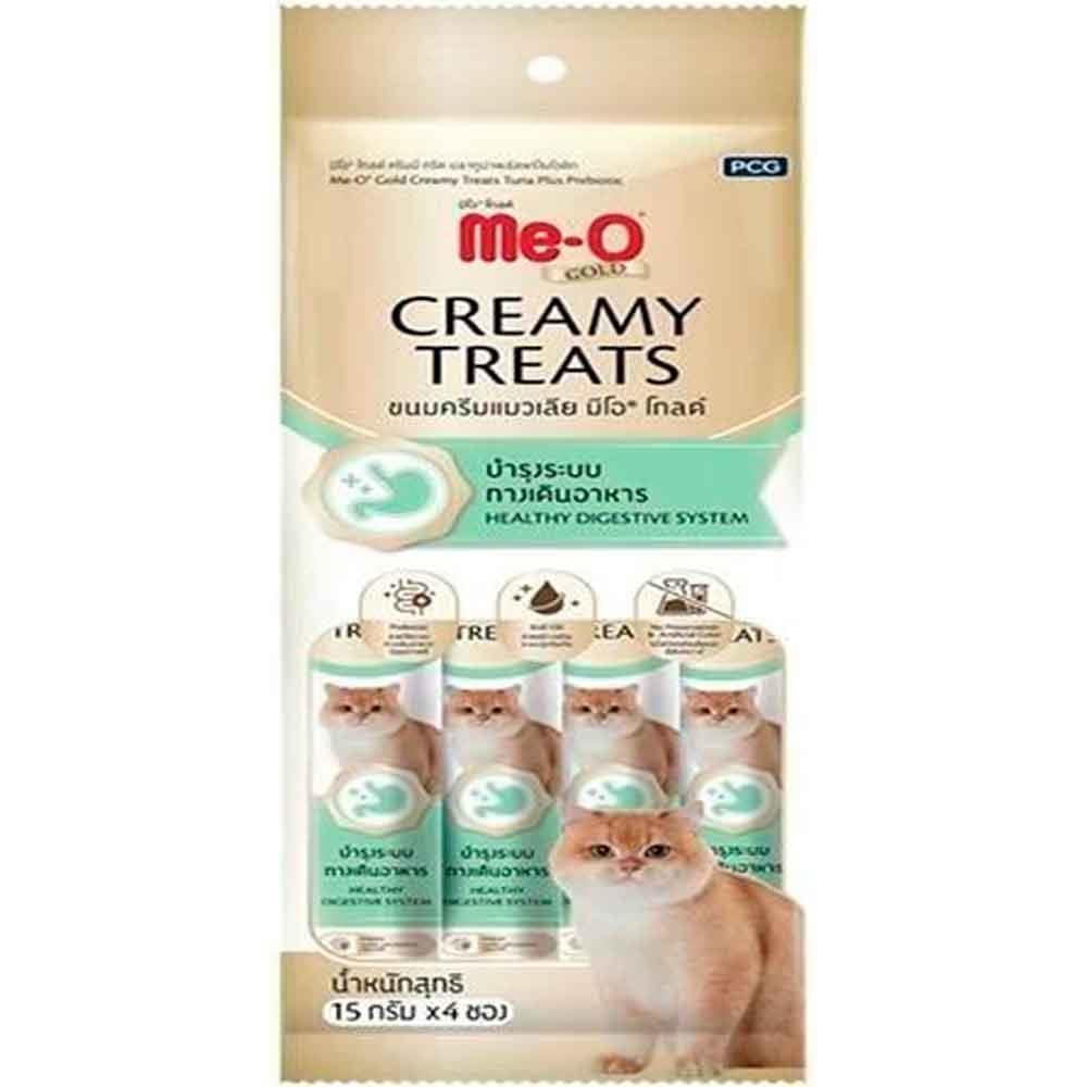 Me-O Gold Creamy Kedi Ödülü Ton Balığı ve Prebiyotik 15 Gr 4'lü Paket