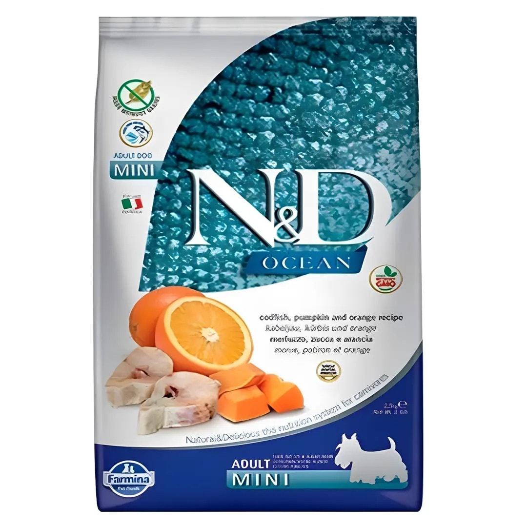 ND Ocean Balkabaklı Balıklı Tahılsız Küçük Irk Köpek Maması 2.5 Kg