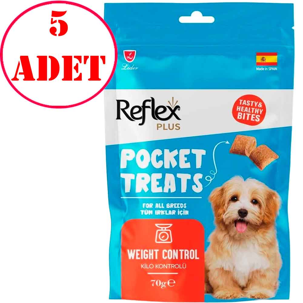 Reflex Pocket Treats Light Köpek Ödül Maması 70 Gr 5 AD